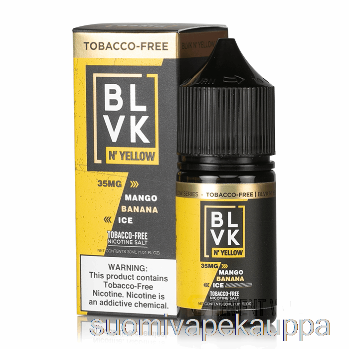 Vape Kauppa Mango Banaanijää - Blvk N' Yellow Salts - 30ml 50mg